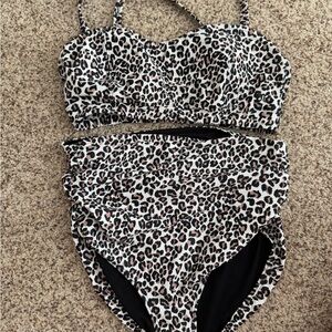 Albion Fit Women’s Cheetah Swim Bikini